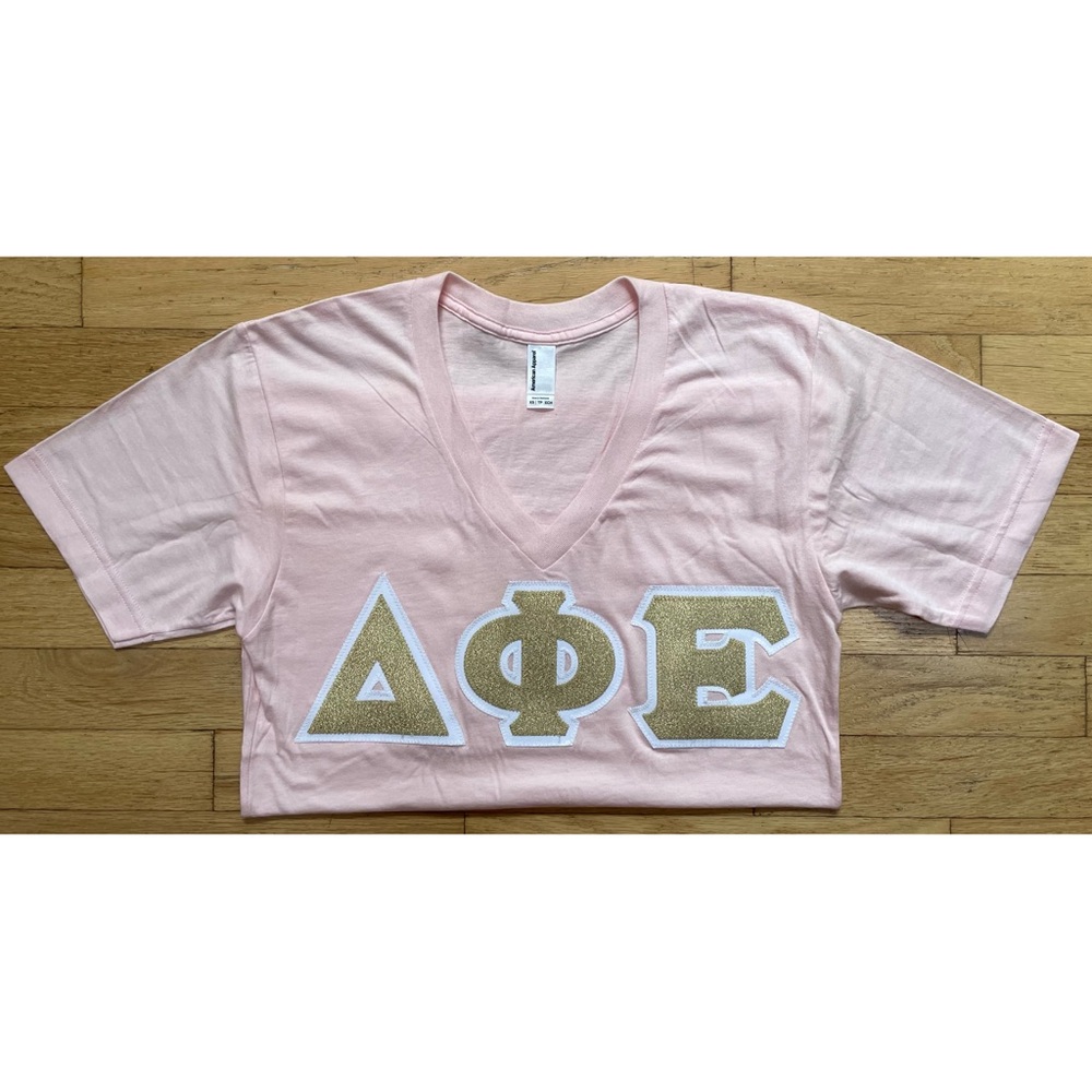 Delta Phi Epsilon Letters V-Neck